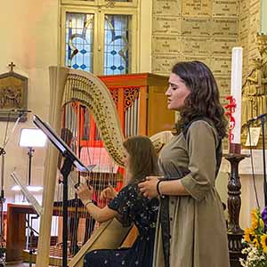 Cantus Ecclesiae concert de orga si prietenii maria luisa andrici evelina andries Biserica Sacre-Cœur sacre coeur franceza Bucuresti